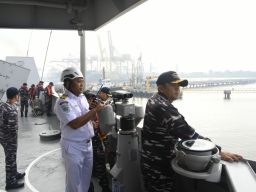 KRI Sultan Iskandar Muda 367 Tiba di Belawan 