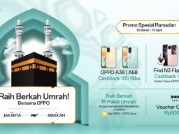 OPPO Tawarkan Cashback Rp3 Juta hingga 15 Paket Umrah Gratis