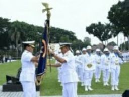 Komandan Puspenerbal Hadiri Sertijab Komandan Sekolah Staf Dan Komando TNl AL