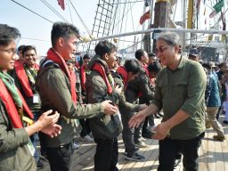 Kemendikbudristek Lepas Pelayaran Muhibah Budaya Jalur Rempah 2024