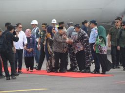 Forkompinda, Komandan Puspenerbal Sambut Kedatangan Wakil Presiden RI 