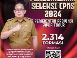 Pemprov Jatim Buka Seleksi CPNS 2.314 Formasi