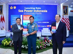 Komandan Puspenerbal Hadiri Peluncuran Buku 'Sea Power Indonesia di Era Indo Pasifik'