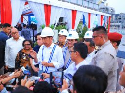 Presiden Jokowi Resmikan Produksi Smelter Freeport di Gresik