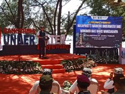 Pj. Gubernur Jatim Adhy Karyono Meresmikan Majapahit Warriors Underwater di Bangsring Banyuwangi