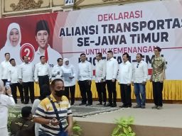 Aliansi Transportasi Se-Jatim Deklarasi Siap Menangkan Khofifah-Emil di Pilgub Jatim 2024