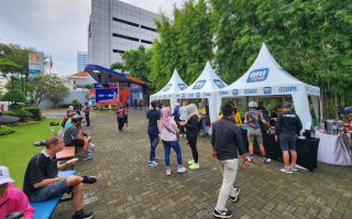 "Tunjungan Loop" BRI BO Surabaya Tanjung Perak Ajak Warga Surabaya Hidup Sehat dan Gunakan BRImo