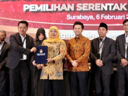 KPU Jatim Tetapkan Khofifah-Emil Pemenang Pilgub Jatim 2024