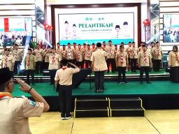 Arum Sabil Lantik Mabinda Dan Sako Pramuka LPNU Ma'arif Jatim