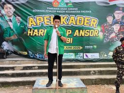 Banser 4 Kecamatan di Lamongan Ikuti Apel Kolosal Peringati Hari Lahir Pancasila