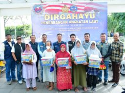 Jelang HUT ke-69, Puspenerbal Gelar Scooter Riding dan Baksos Bersama Pangkotama Wilayah Surabaya