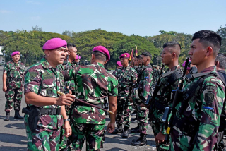 Danbrigif 2 Mar Ikuti Apel Kesiapan Pasukan Upacara Gelar Satuan Operasional dan Kehormatan Militer