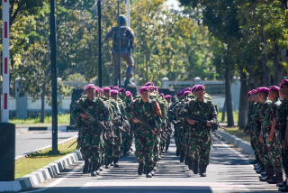 Penuh Haru Dan Bahagia, Sambut Kedatangan Satgasmar Pam Puter XXVIII