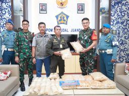 Satgaspam TNI AL Bandara Juanda Gagalkan Upaya Pengiriman Ilegal 16 Kg Sarang Burung Walet