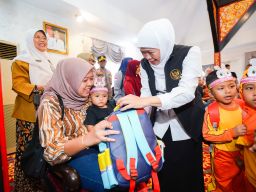 Gubernur Khofifah Turun ke Sumenep Tangani KLB Campak