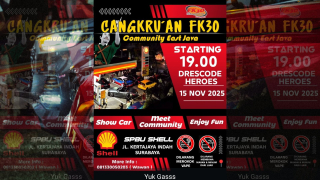 Rayakan Hari Pahlawan dengan Cangkrukan FK30, Ajang Silaturahmi Komunitas Otomotif Jawa Timur