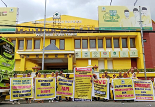 Panas! Endus Rekayasa Musda, Kader Golkar Malang Geruduk DPD Jatim