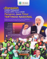 Indeks Pelayanan Publik Jatim Tertinggi Nasional 2025