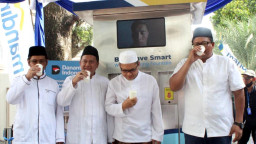 Peziarah Masjid Ampel Kini Bisa Nikmati Air Minum Steril Berkat ITS