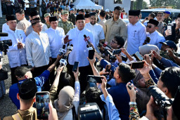 Presiden dan Kepala BNPB Rayakan Idul Fitri Bersama Warga Aceh Tamiang