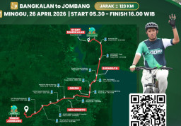 Rayakan Harlah ke-92, GP Ansor Gelar Gowes Napak Tilas Bangkalan-Jombang Sejauh 123 KM