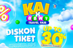KAI Daop 8 Bagi Diskon Tiket Kereta hingga 30 Persen di Surabaya