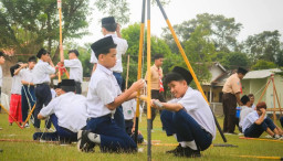 Lomba Pioneering Nurul Jadid Bangun Mental Tangguh dan Solidaritas Santri