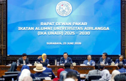 Khofifah dan Menko AHY Hadiri Rakor Dewan Pakar PP IKA UNAIR