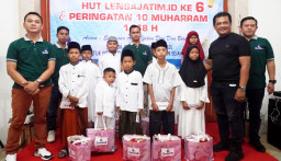 Enam Tahun Berkarya, LensaJatim Pilih Berbagi di Bulan Muharram