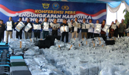 Penyelundupan 3,37 Ton Ganja Thailand Digagalkan BNN di Gresik