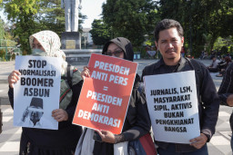 Koalisi Jurnalis dan Masyarakat Sipil Surabaya Kecam Pelabelan "Londo Ireng" oleh Presiden Prabowo