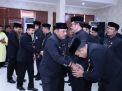 Lantik 60 Eselon III dan IV, Sekdaprov Jatim Pesan Fokus Perpres 80/2019