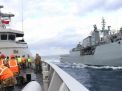 KRI Hasanuddin 366 Latihan Bersama Kapal Perang Brazil