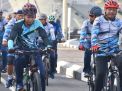Wow, Keren, Panglima Koarmada II Gowes dari Rumdis ke Tempat Kerja