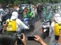 Cegah Sebaran Corona, Pemprov Jatim Semprot Disinfektan 