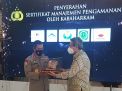 BSI Terima Penghargaan Sertifikat Emas Sistem Pengamanan Obvitnas