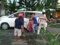 Mobil Keluarga Dari Surabaya Tertimpa Pohon di Magetan