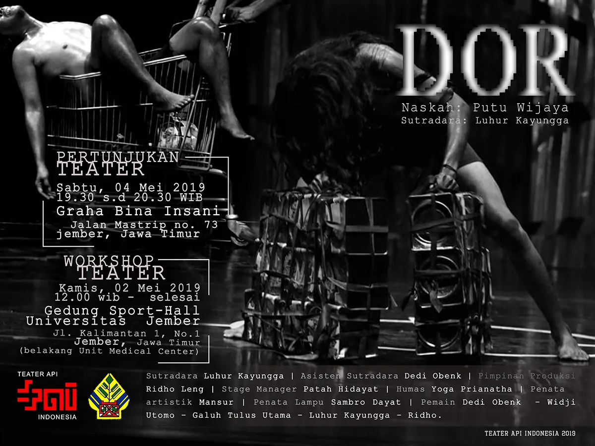 Pementasan Teater Api Indonesia dan Workshop di Universitas Jember