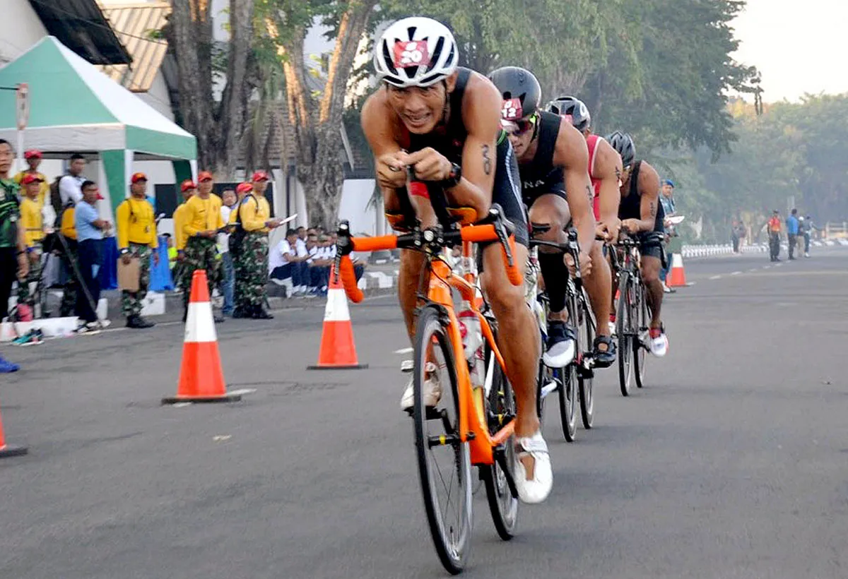Prajurit Bersaing Ketat Diajang  Seleksi Atlit Triathlon TNI 