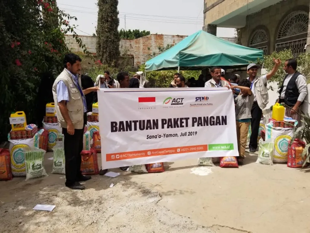Redam Krisis Pangan, ACT Berikan Bantuan Pangan ke Yaman