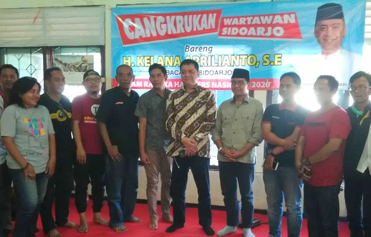 Gayeng, Kelana Aprilianto Bersilaturahmi dengan Wartawan Sidoarjo