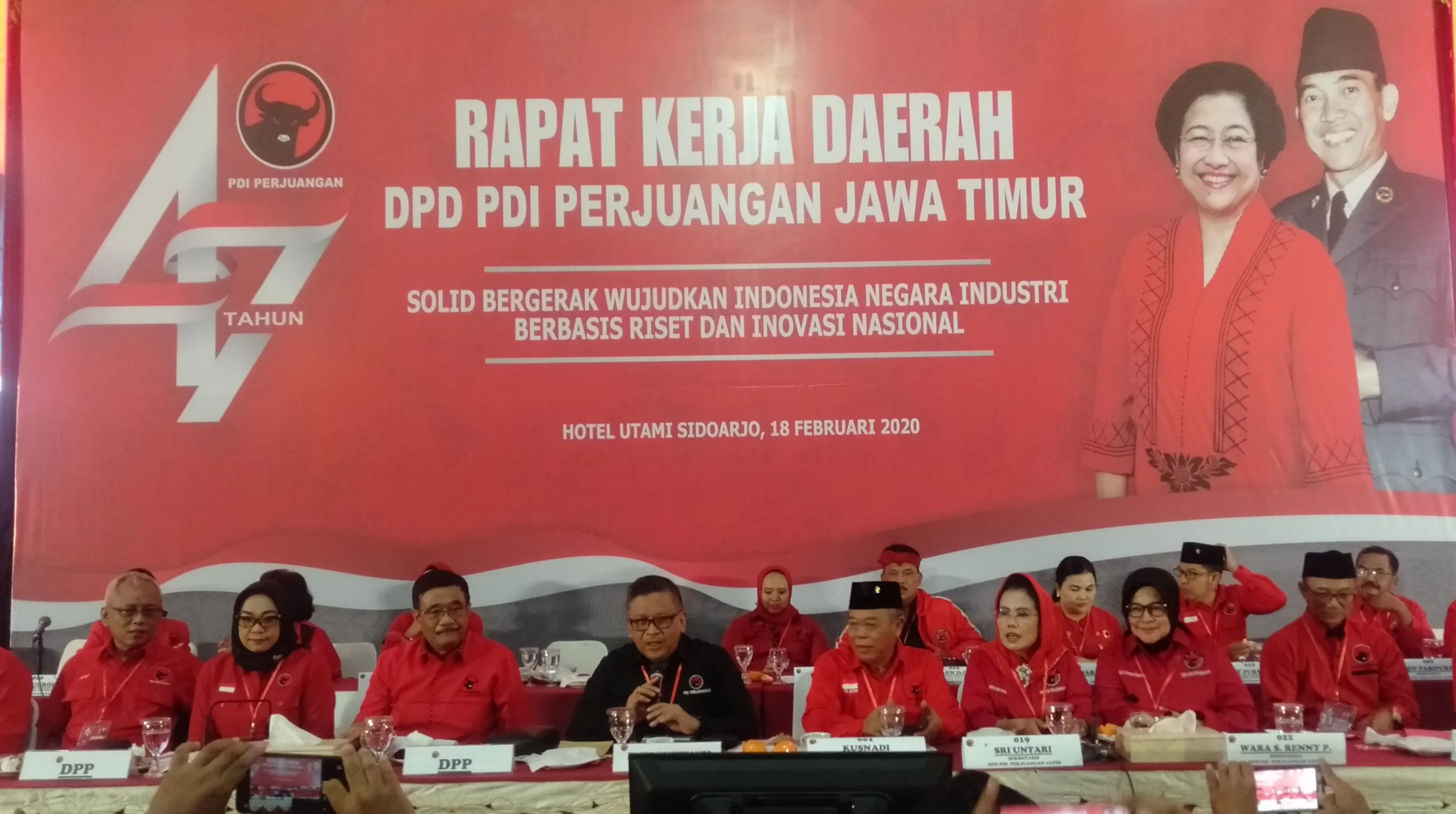 Rakerda PDIP Jatim, Siapkan Mesin Pemenangan Pemilu 