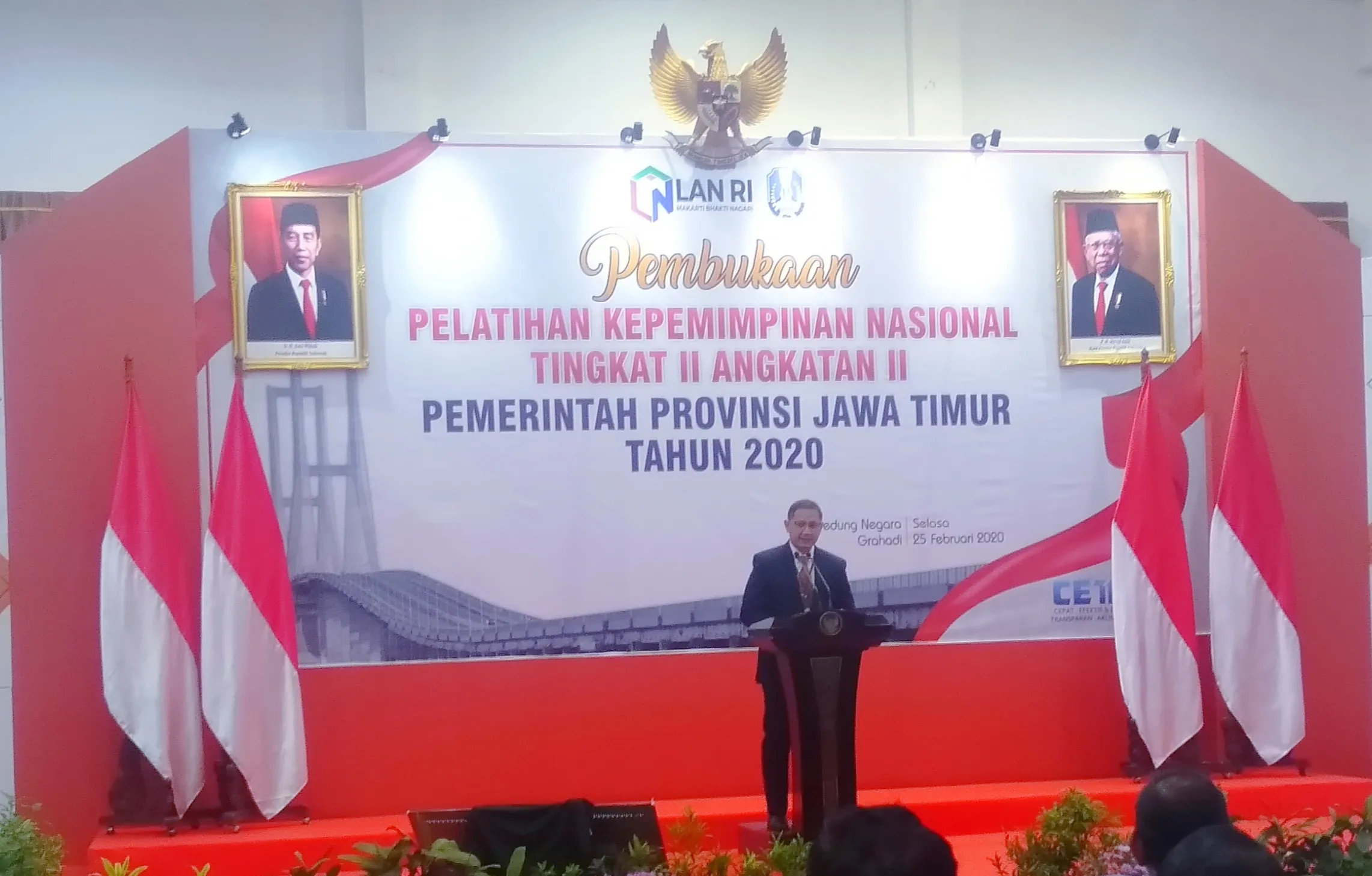 60 ASN Ikuti Latpimnas Tingkat II,  Pembukaan di Gedung Grahadi