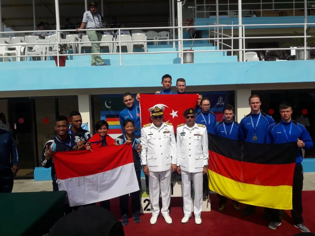 Renang Antar Naval Academy di INC Pakistan, Taruna AAL Sabet Emas