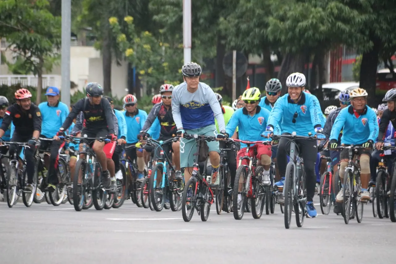 Ratusan Peserta Ikuti Gebyar Fun Bike HUT ke-74 Pomal