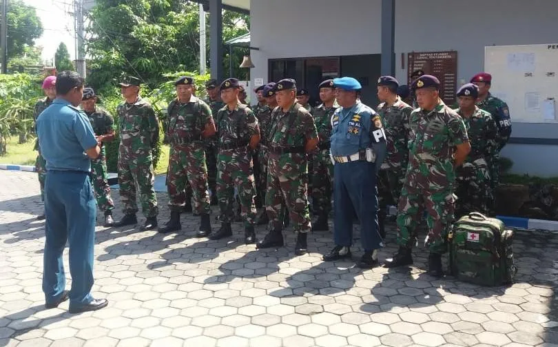 Satgas Bencana Alam Lanal Yogyakarta Siaga Erupsi Gunung Merapi
