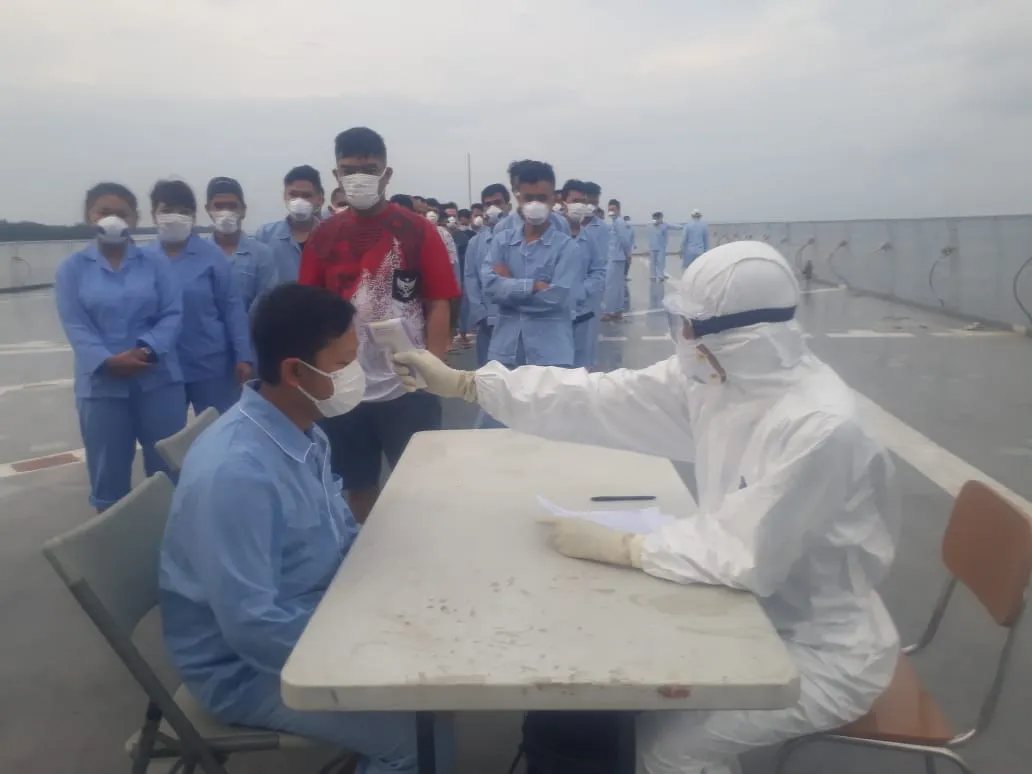 KRI dr. Soeharso Siapkan Psikiater, Jaga Mental WNI Kru Diamond Princess