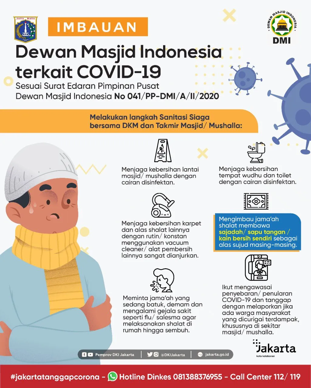 Keren, BNPB dan Dewan Masjid Indonesia Kompak Cegah Virus Corona 