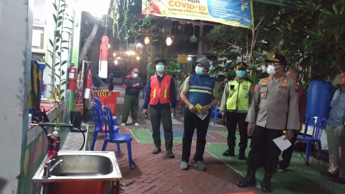 Kapolresta Sidoarjo Launching Program Tertib Physical Distancing