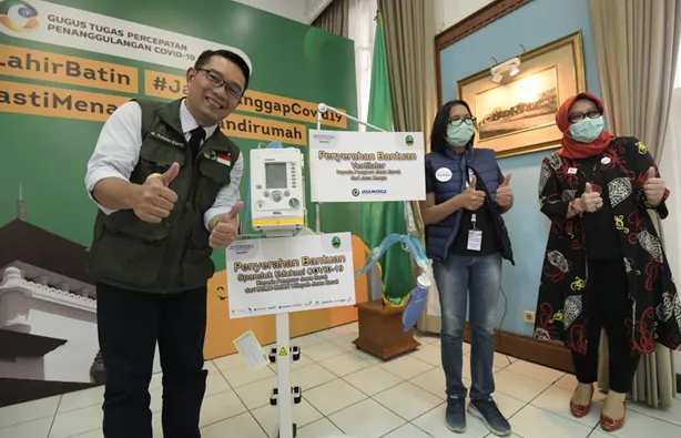 Gubernur Jabar Terima Bantuan Ventilator dari BUMN   